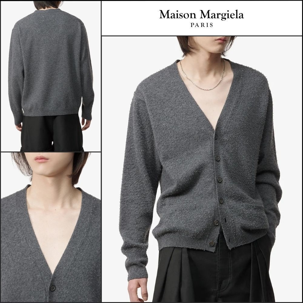 【Maison Margiela】Back-Stitch Cashmere-Blend Cardigan