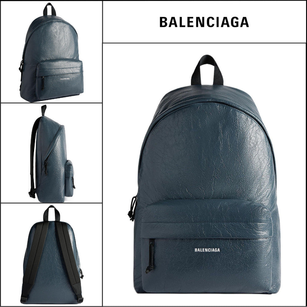 【BALENCIAGA】Explorer Backpack Dark Blue