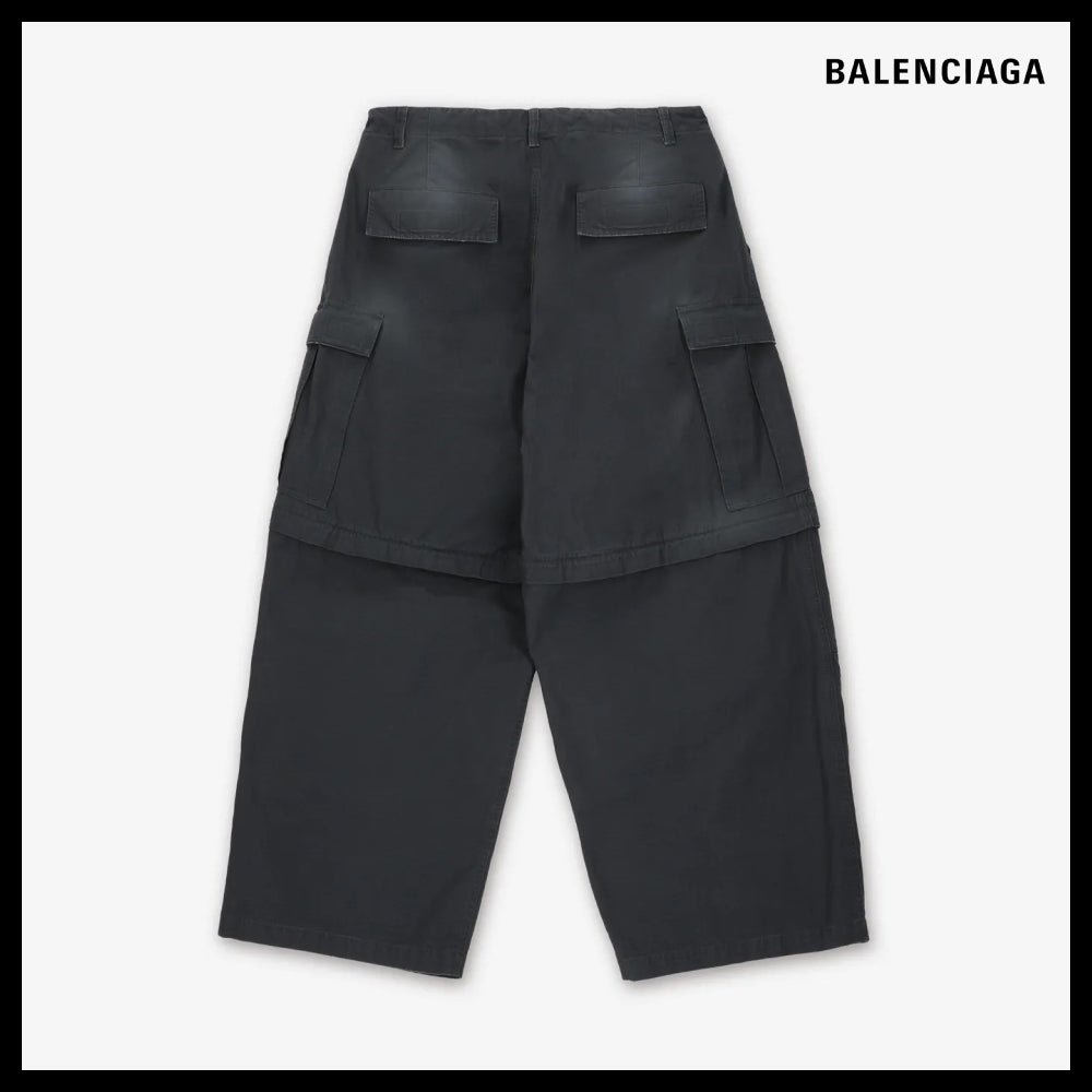 【BALENCIAGA】Large Cargo Pants - Elephant Grey