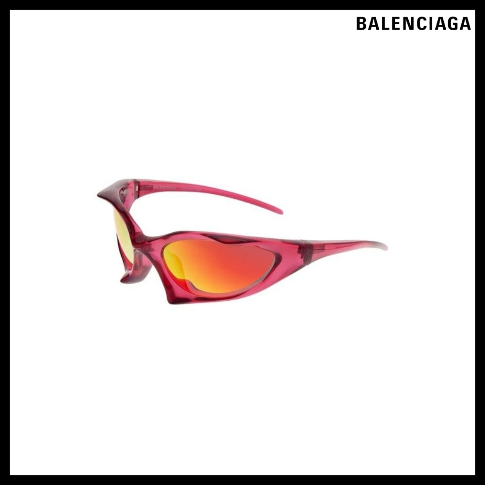 【BALENCIAGA】Runner Cat Sunglasses in Dark Pink