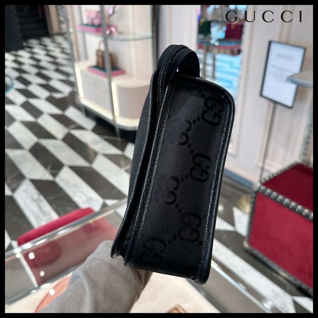 【GUCCI 】GG Off The Grid Nylon Small Travel Bag