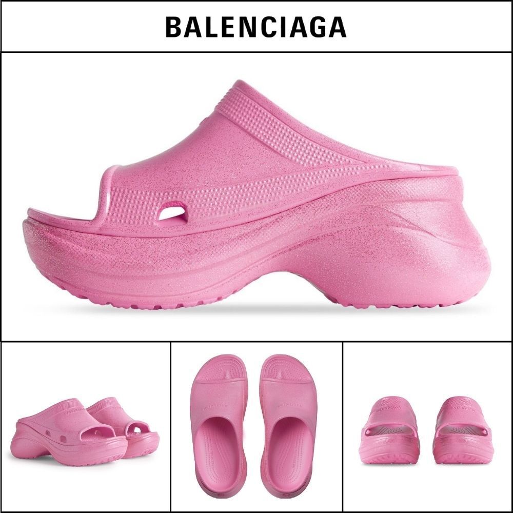 ★BALENCIAGAアウトレット セール ★Pool Crocs Slide Sandal