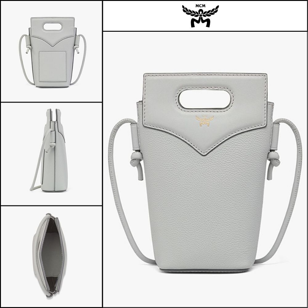 【MCM】 leather and calf leather diamond crossbody pouch