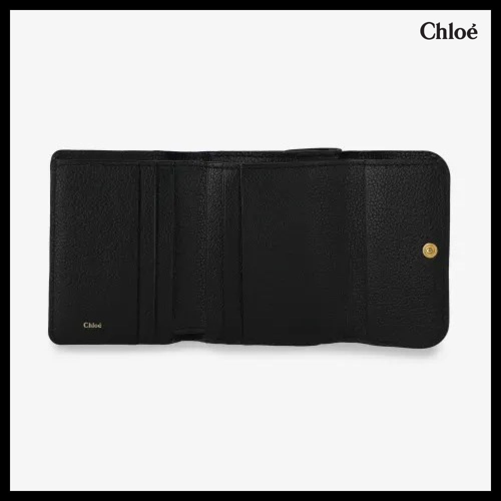 【Chloe】Marcie Trifold Wallet Black