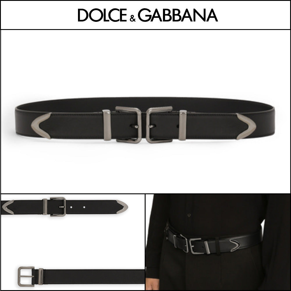 ★Dolce&Gabbanaアウトレット セール ★DOUBLE-BUCKLE BELT