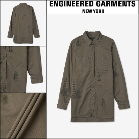 ◆Engineered Garments◆ ワークシャツ オリーブ ブランド 定番