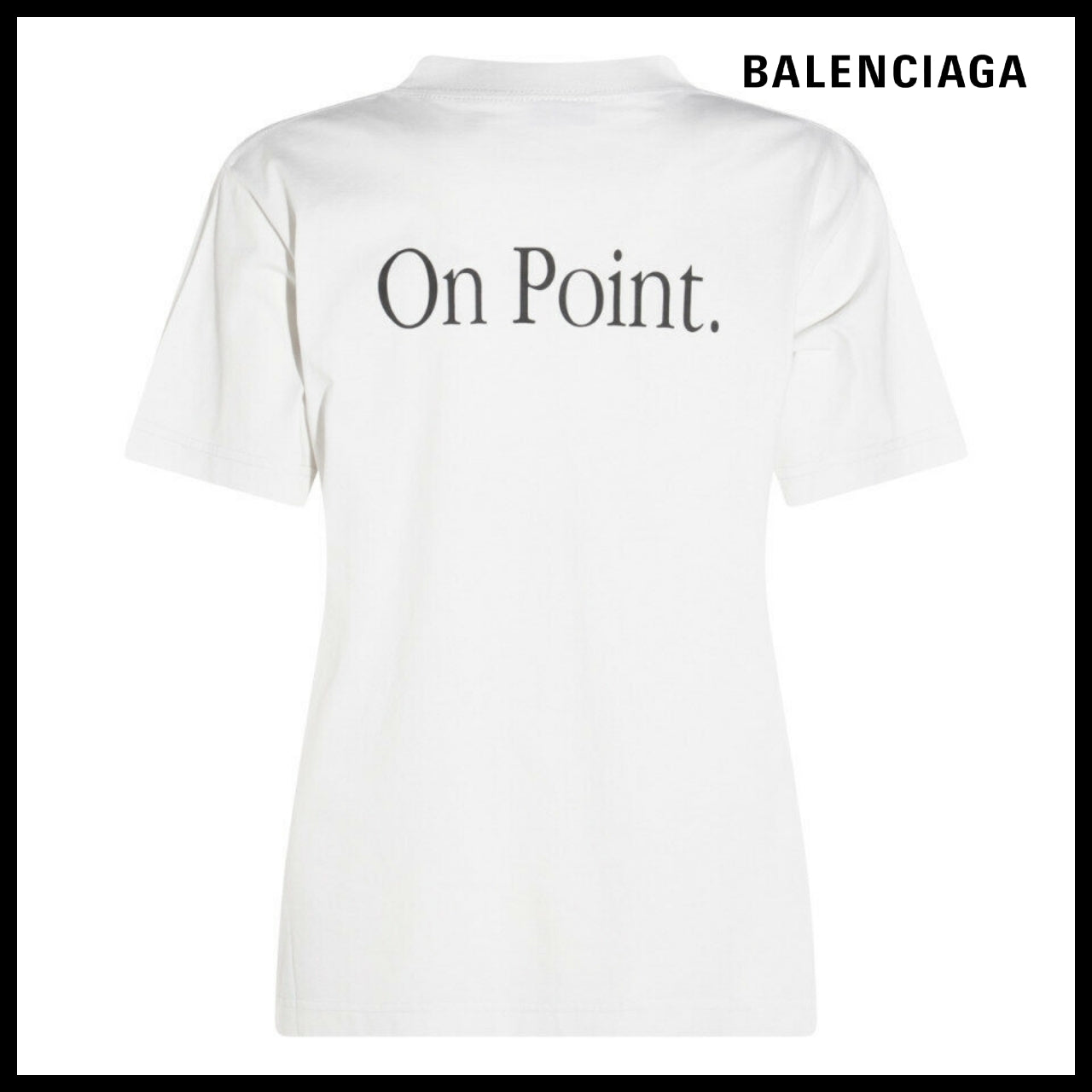 【BALENCIAGA】Women’s Nife Pump Small Fit T-Shirt White