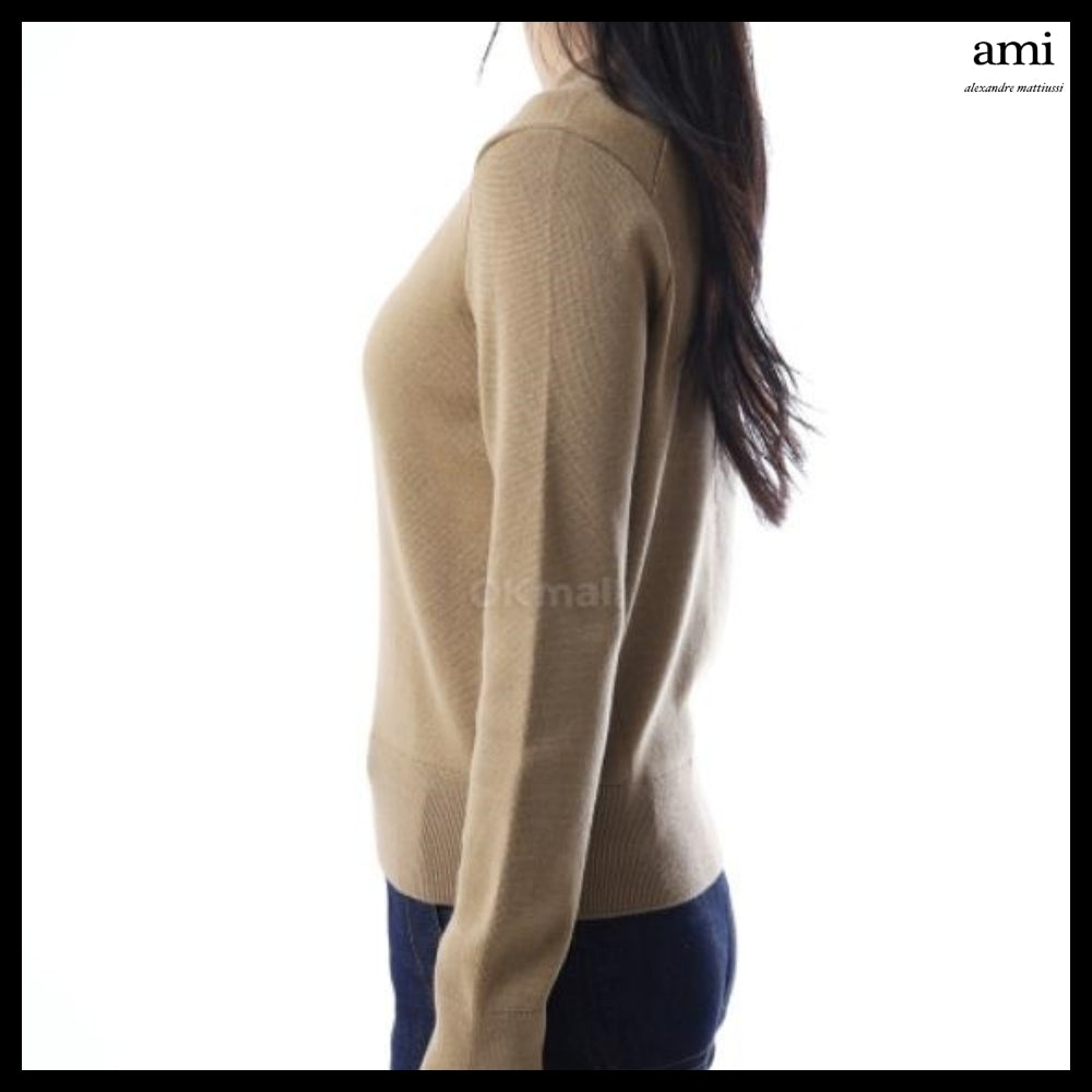 【AMI】Wool Ami de Coeur Crewneck Sweater