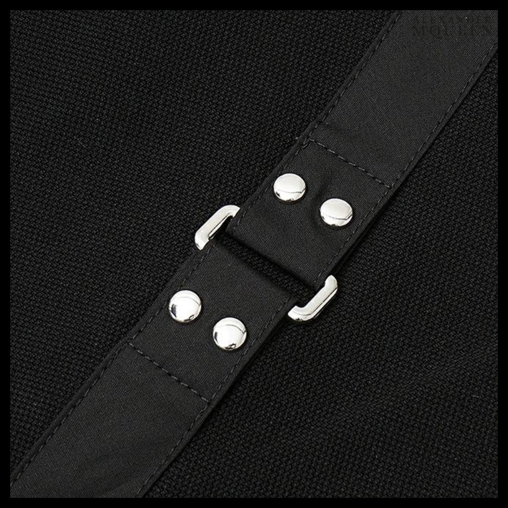 【Alexander Mcqueen】Harness Polo Shirt in Black