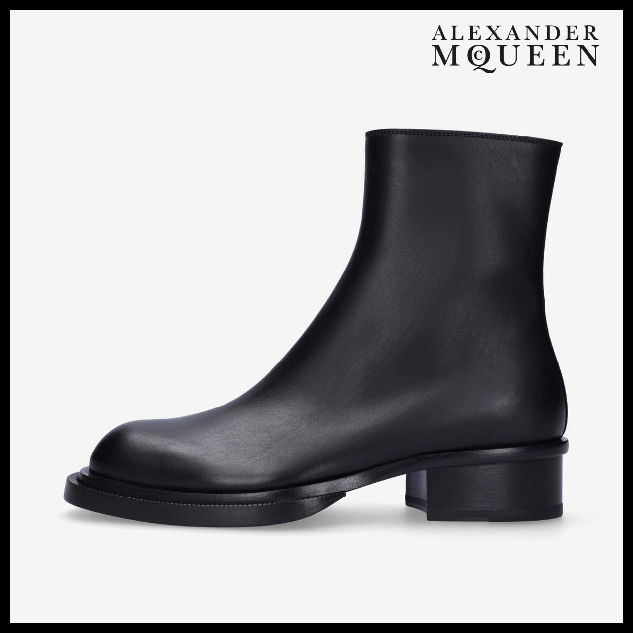 ◆ALEXANDER MCQUEEN◆ アンクルブーツ Ankle Boots Black 厚底