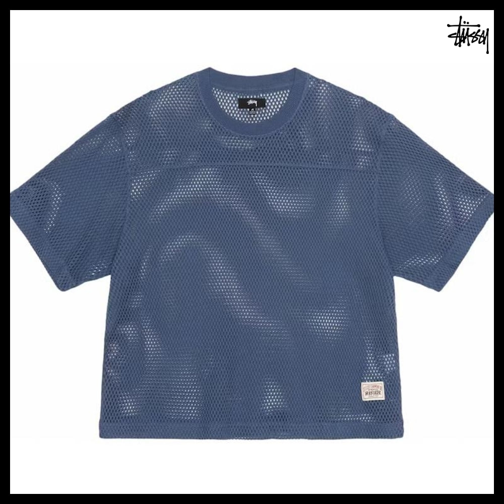 【STUSSY】Team Cotton Mesh Navy