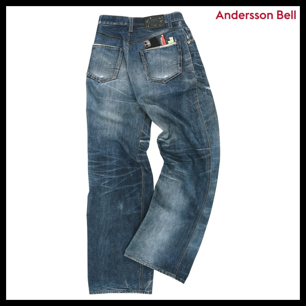 【ANDERSSON BELL】TROMPE L OEIL Printed Denim Pants