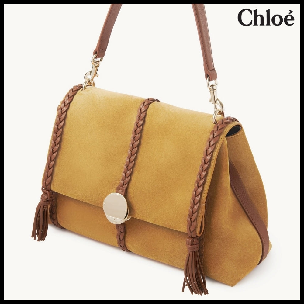 【Chloe】Penelope Medium Soft Bag Safari Gold