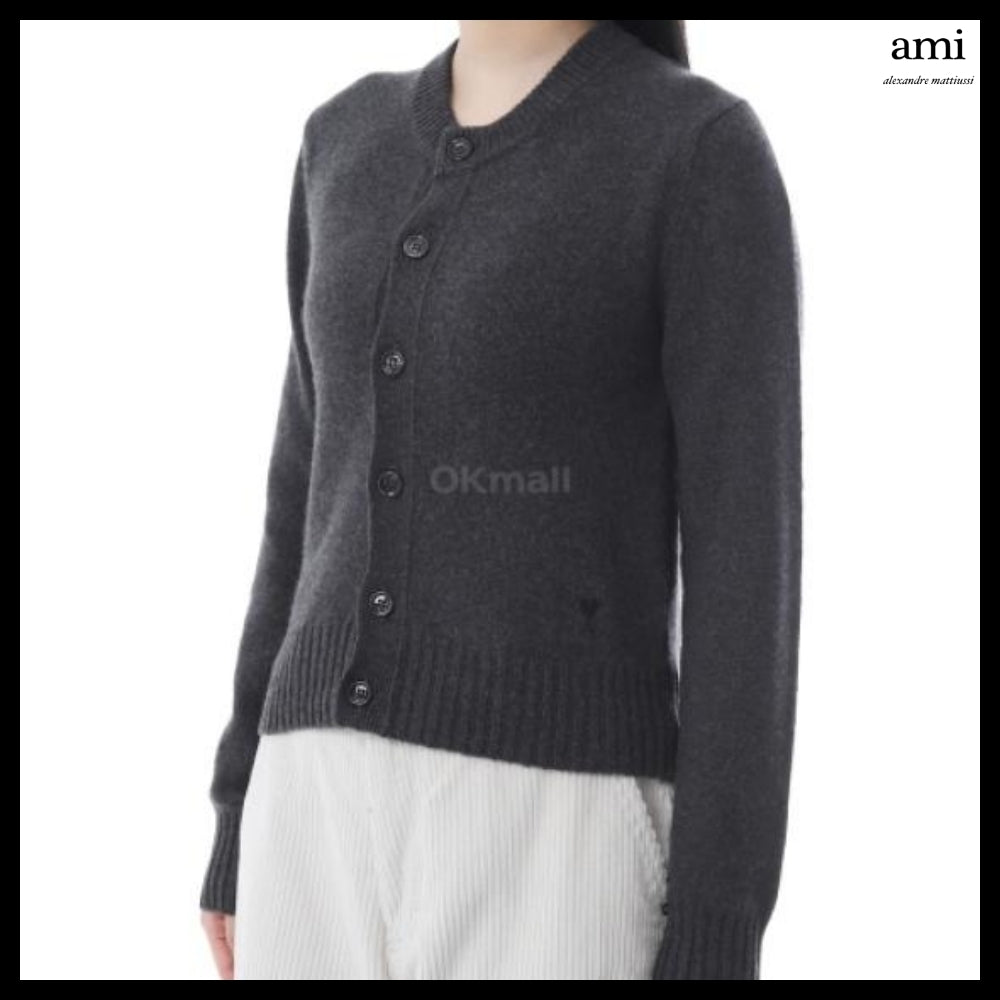 【AMI】Cashmere Ami de Coeur Cardigan