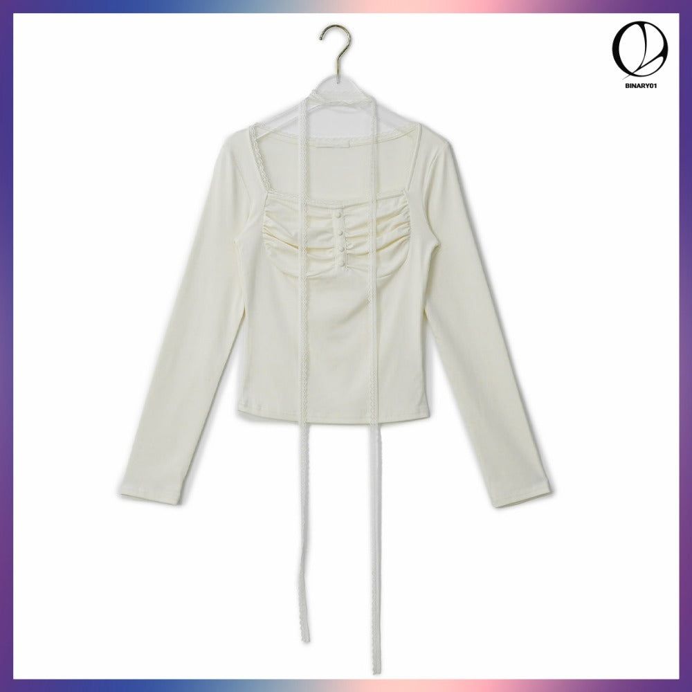 【BINARY01】MUFFLER SET MARRIED LACE T-SHIRT 4COLORS