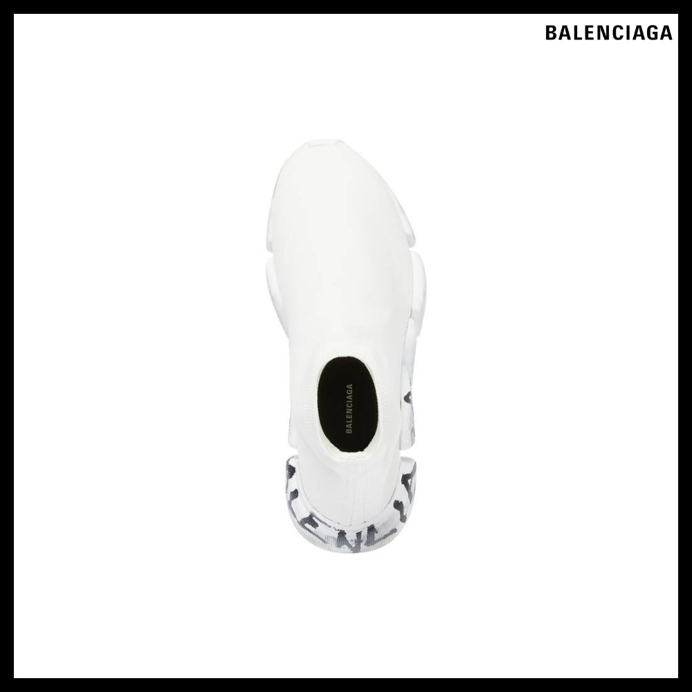 【BALENCIAGA】Speed 2.0 Graffiti Recycled Knit Sneaker