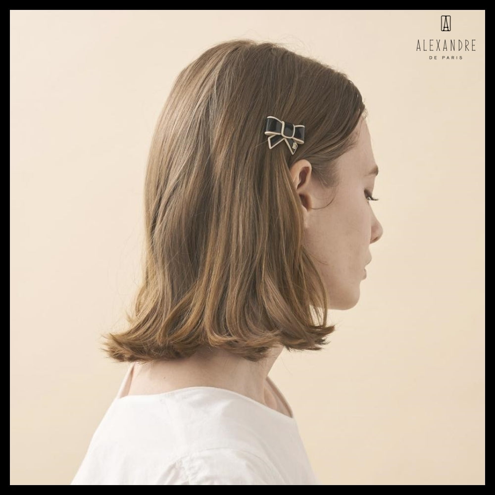 【Alexandre de Paris】Tenderly Ball Pin Black