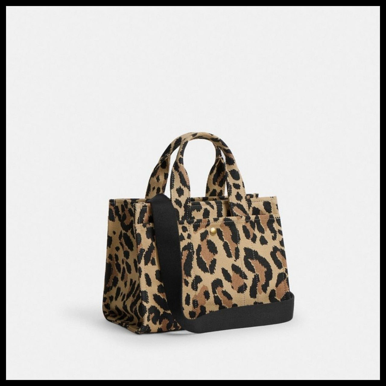 【Coach】Cargo Tote 26 with Leopard Print