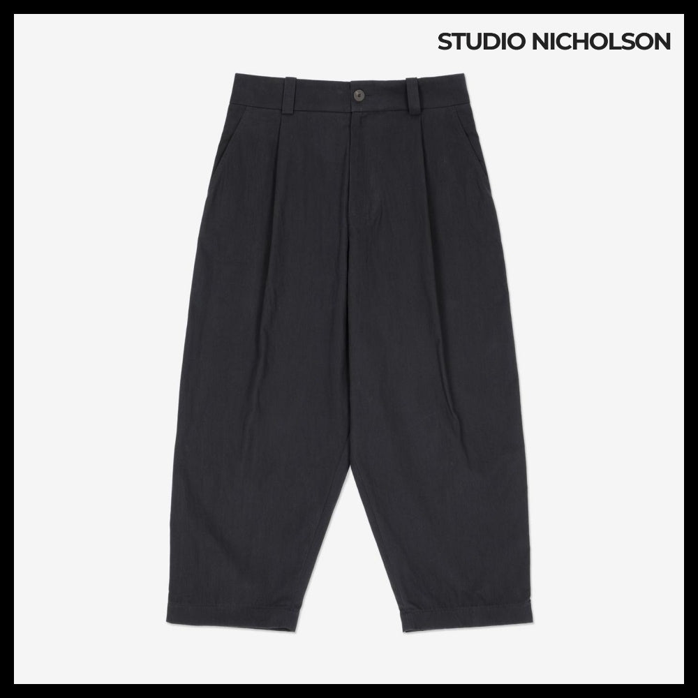 【STUDIO NICHOLSON】Drop Trousers Dark Navy