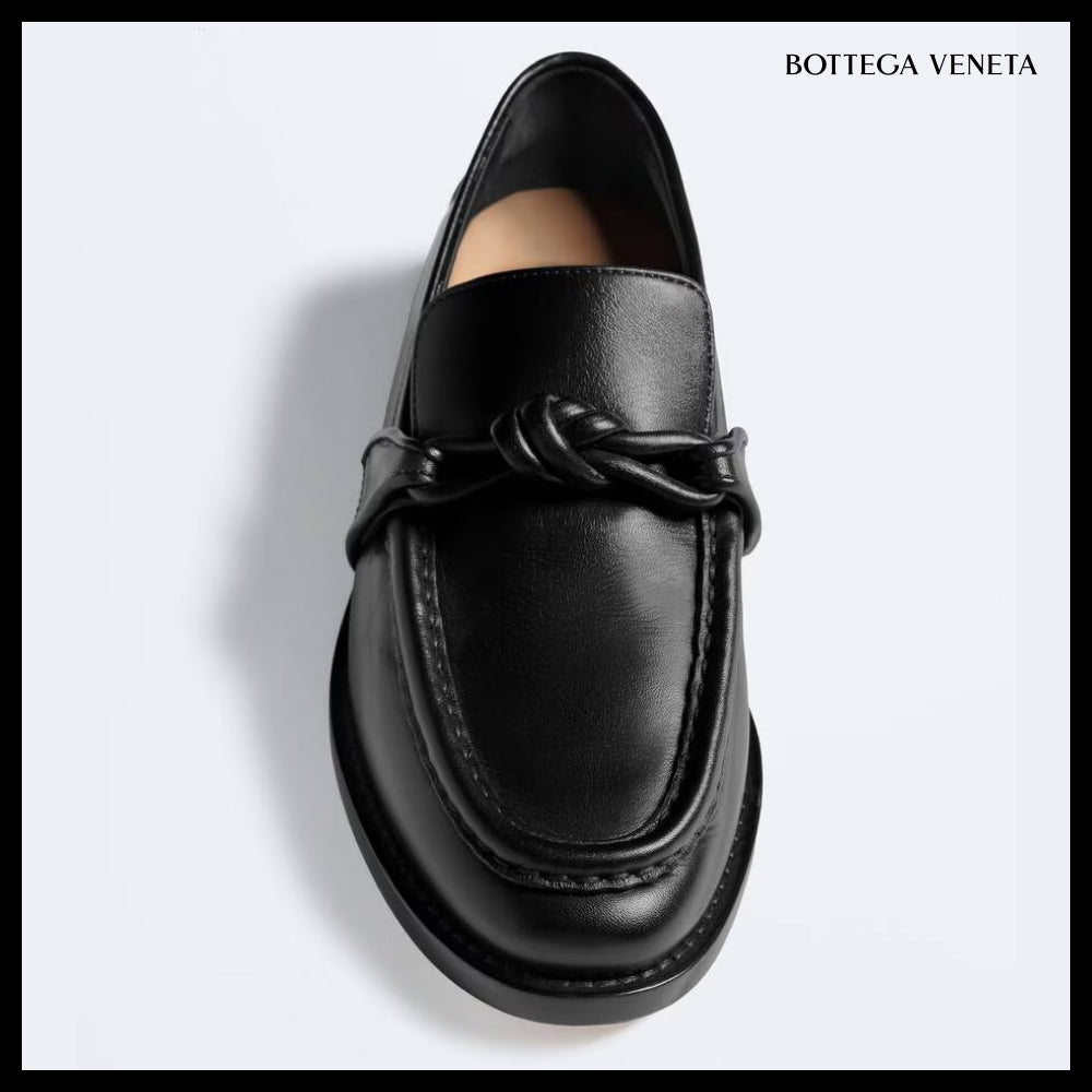 【BOTTEGA VENETA】Astaire Loafers Black 1000