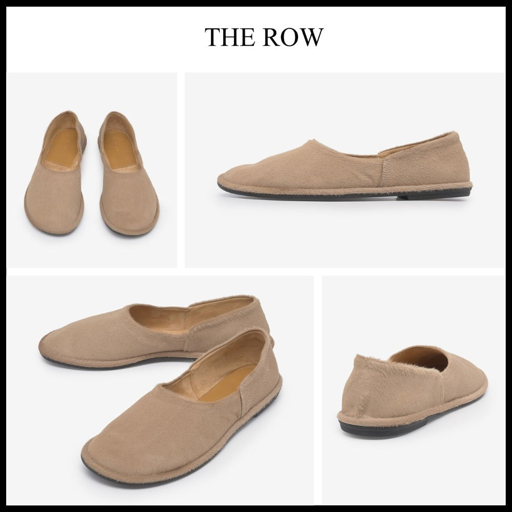 【The Row】Canal Slip ons Beige