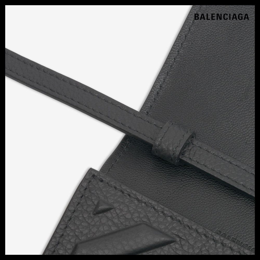 【BALENCIAGA】カー ストラップ フォンポーチ - ブラック