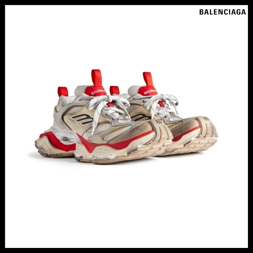 【BALENCIAGA】Cargo Sneaker Beige Grey Red