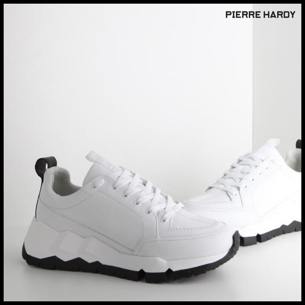 【Pierre Hardy】STREET LIFE White Sneakers QX02Z