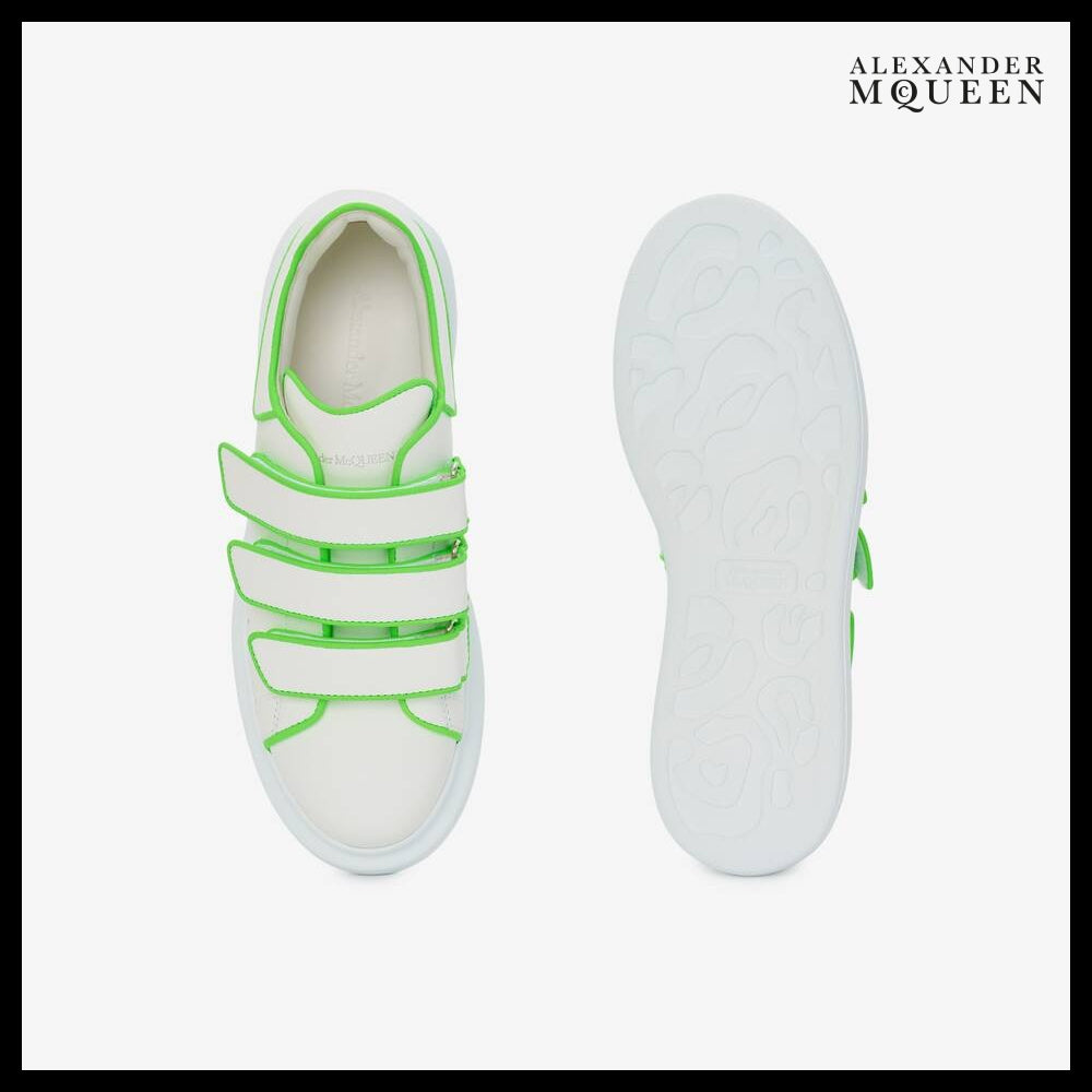 【Alexander Mcqueen】Oversized Triple Strap Sneaker White Ac