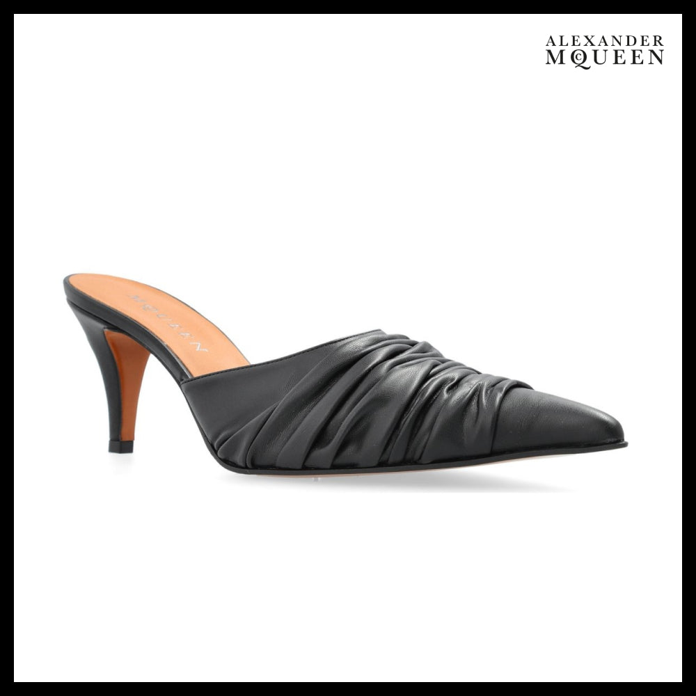 【Alexander Mcqueen】Birdee Ruched Mule