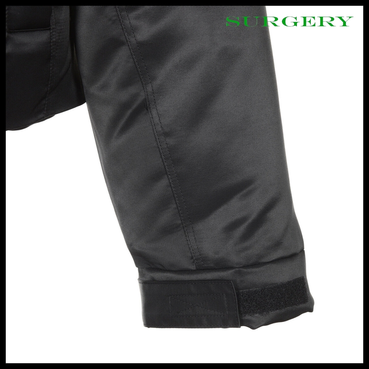 【SURGERY】Biker Embossing Puffer Jacket Black