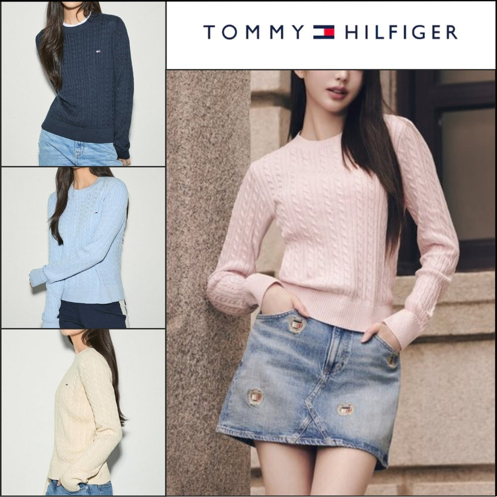 【Tommy Hilfiger】ケーブル エッセンシャル セーター 4カラーズ