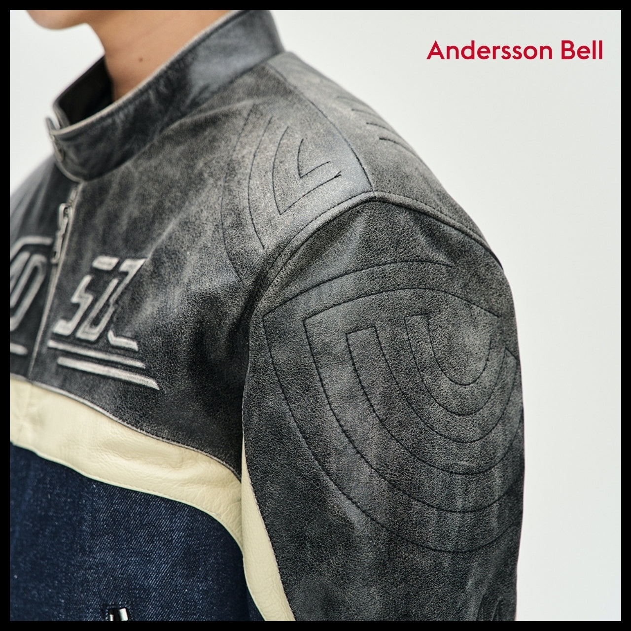 【ANDERSSON BELL】Racing Leather Jacket (2 Colors)