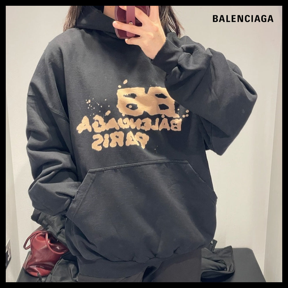 ★Balenciaga アウトレット セール ★Drawn BB Large Fit Hoodie