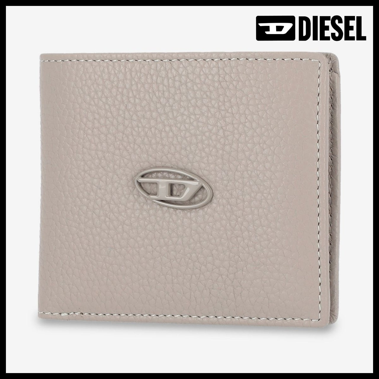 ◆DIESEL◆ 二つ折り財布 Bifold Wallet Grey コンパクト