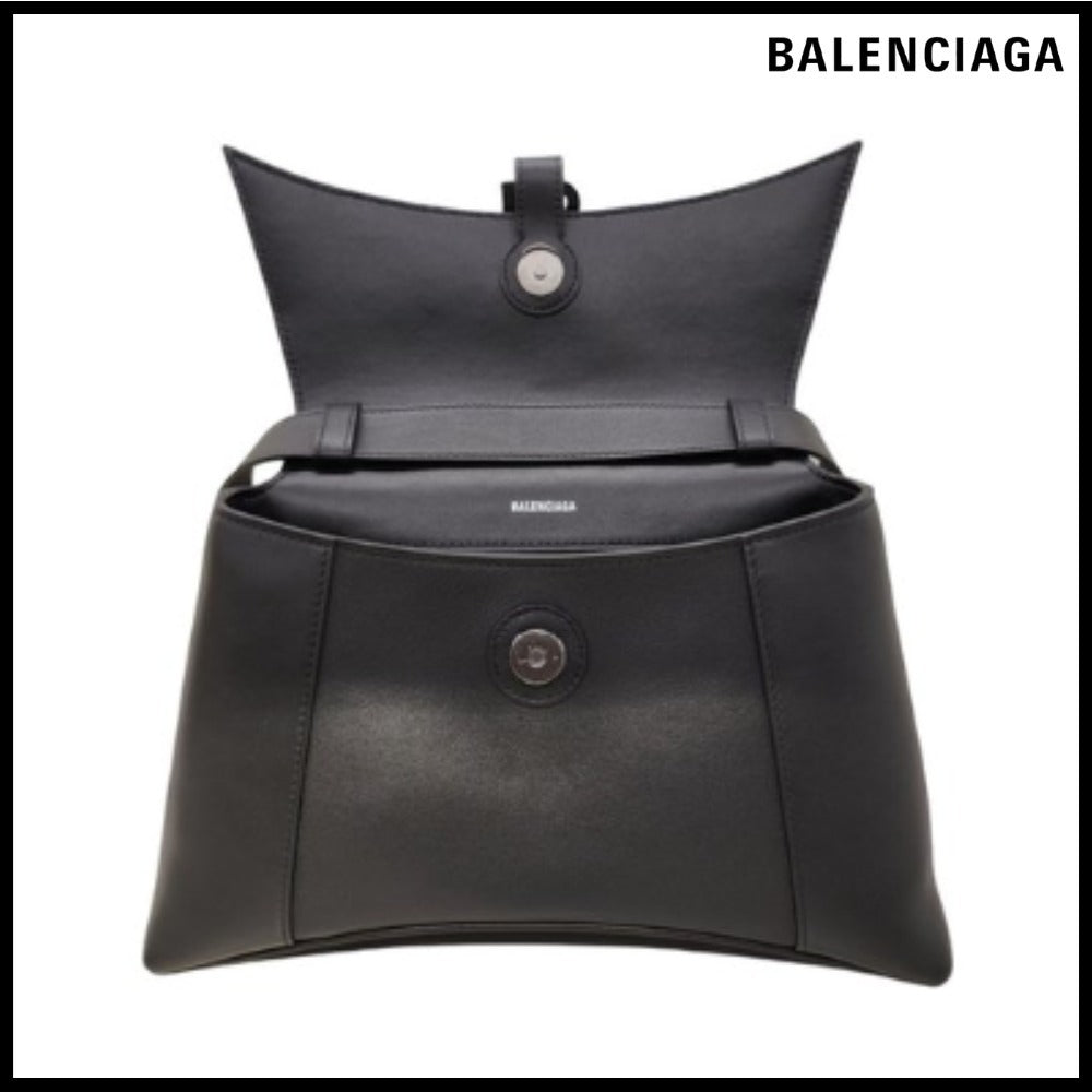 【BALENCIAGA 】Downtown Small Shoulder Bag Black