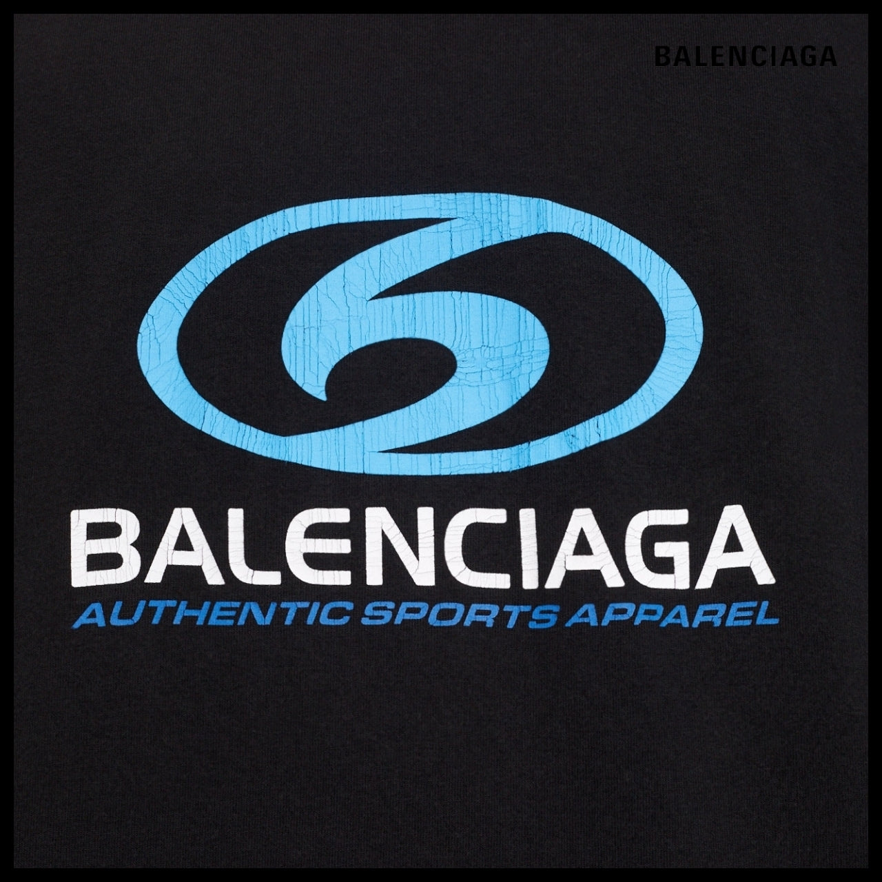 【BALENCIAGA】Surfer Logo Cotton T-shirt Medium Fit