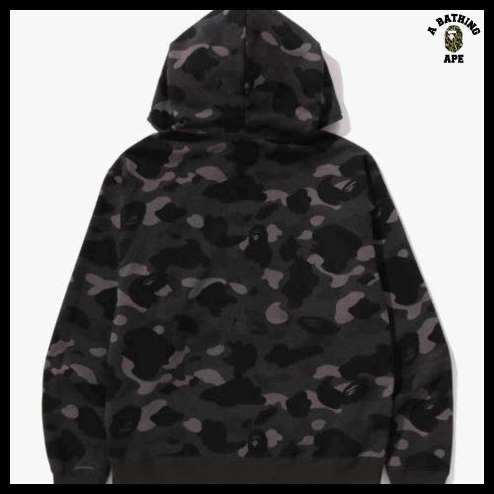 【A BATHING APE】One Point Color Camo Crop Full Zip Hoodie