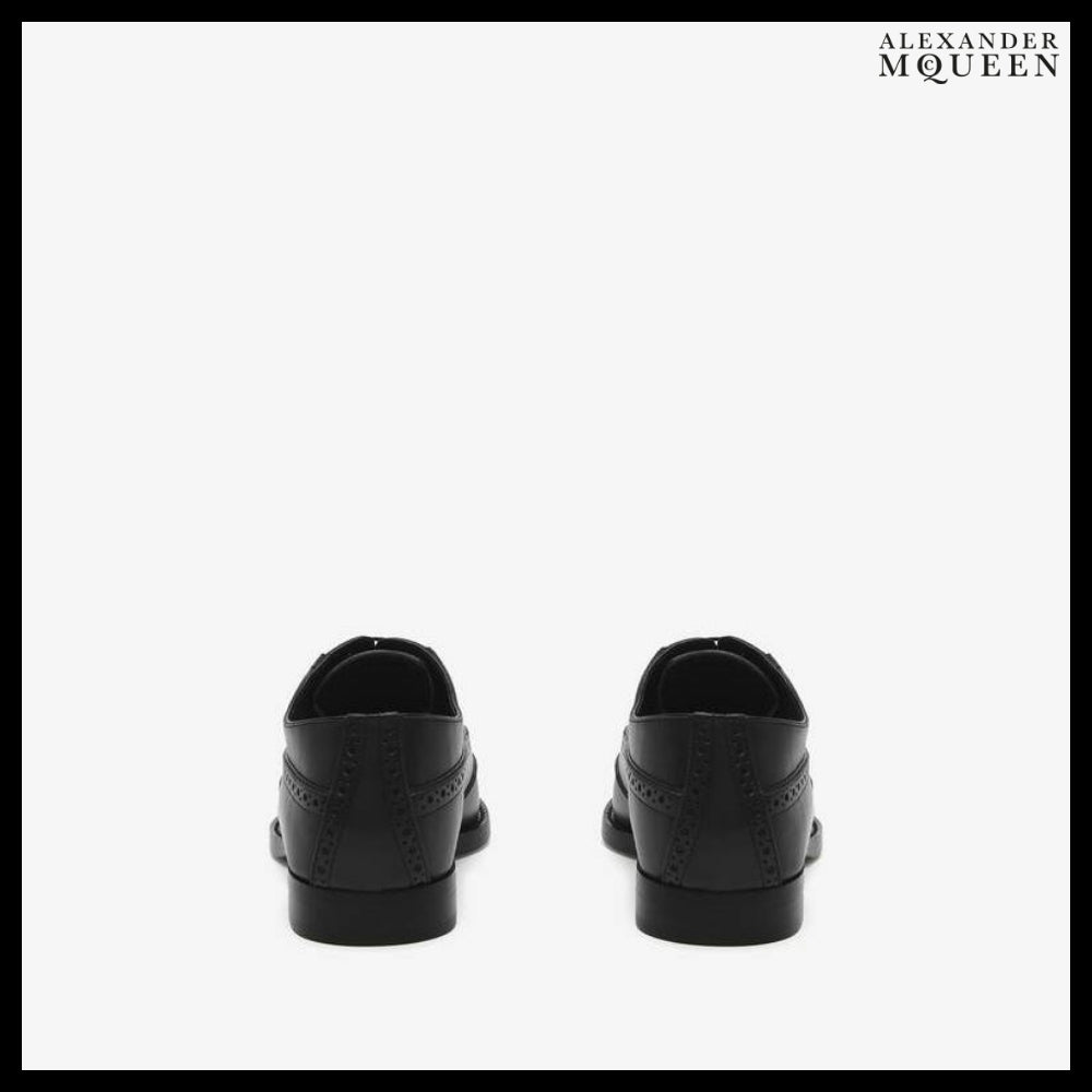 【Alexander Mcqueen】Birdee Brogue Lace-Up Closure