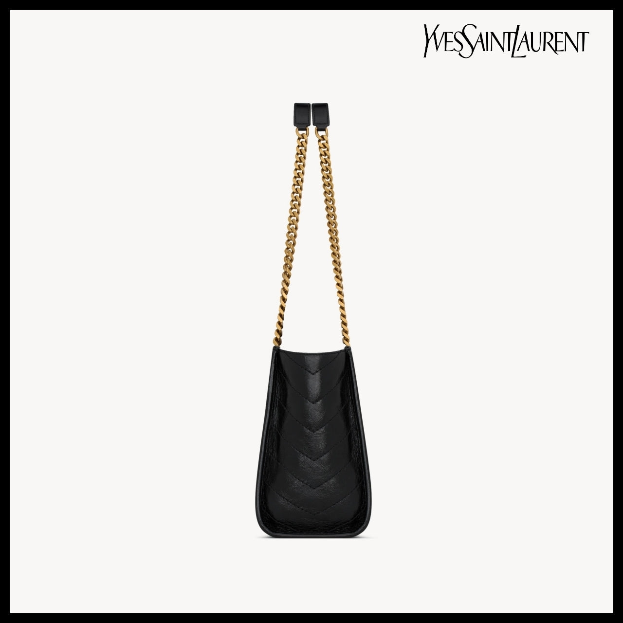 【Saint Laurent】Vintage Leather Small Shopping Tote