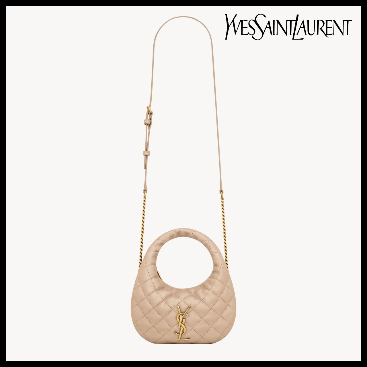 【Saint Laurent】Quilted Nappa Leather ICARINO Mini Bag