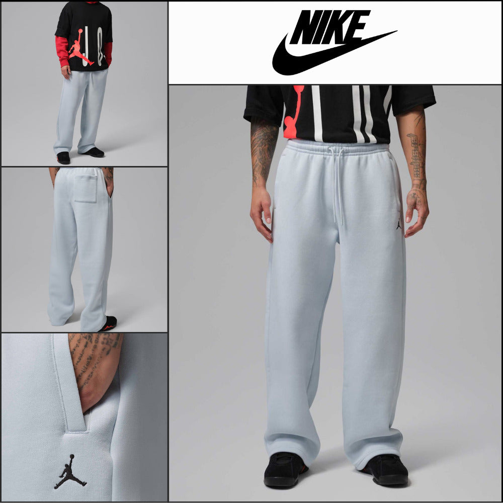 【NIKE】Brooklyn Fleece Oversized Open Hem Pants M Aura