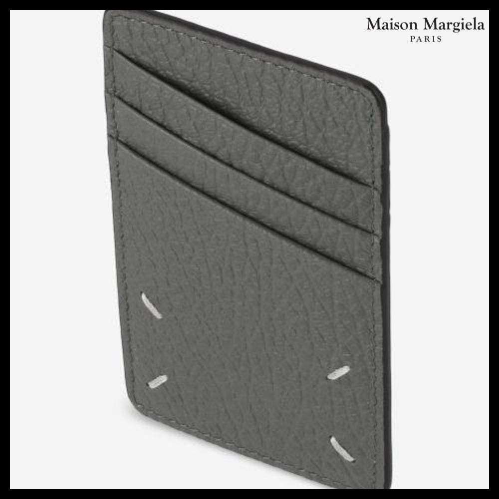 【Maison Margiela】Calendar Logo Vertical Card Holder Grey