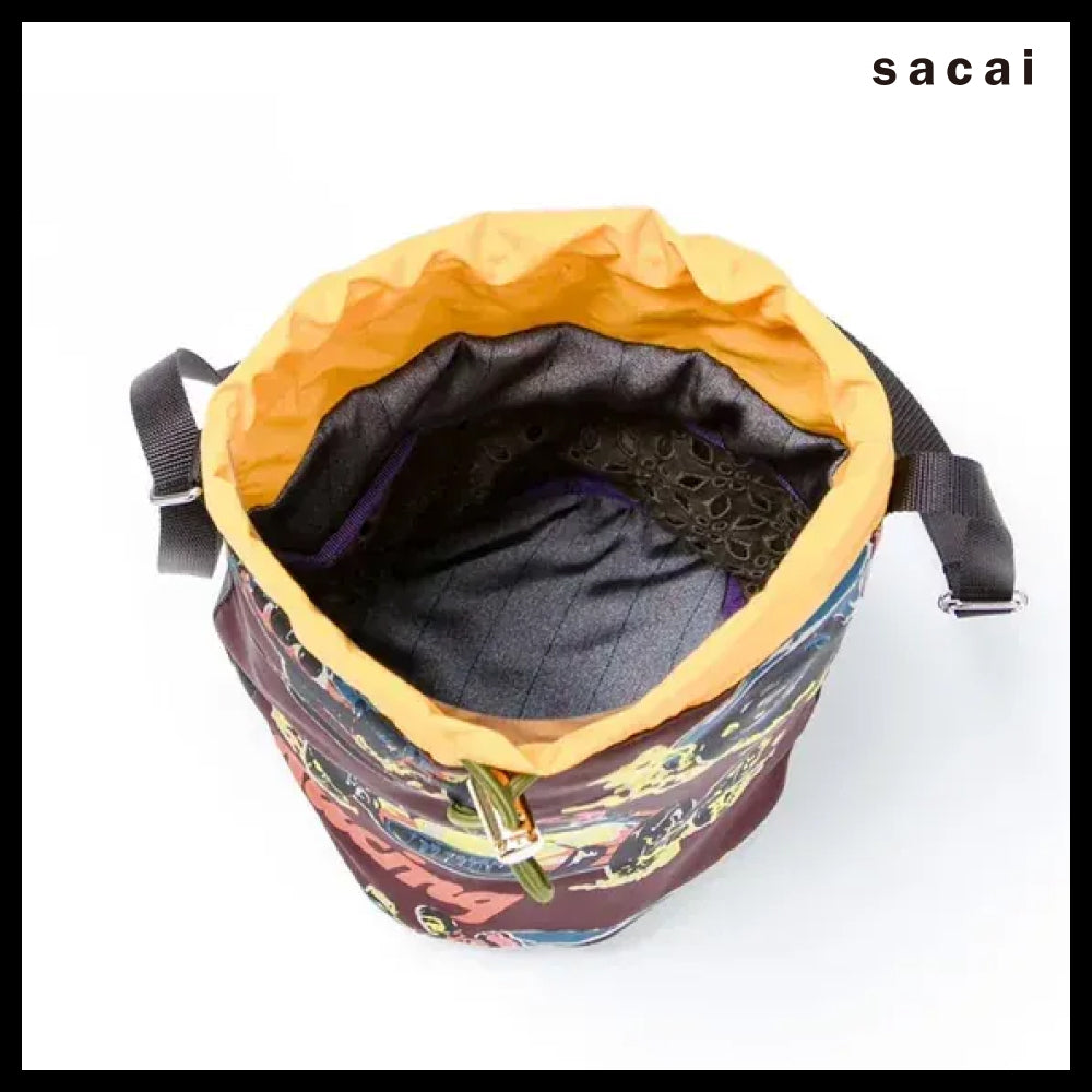 【sacai】Zantan Makeup Pouch Burgundy