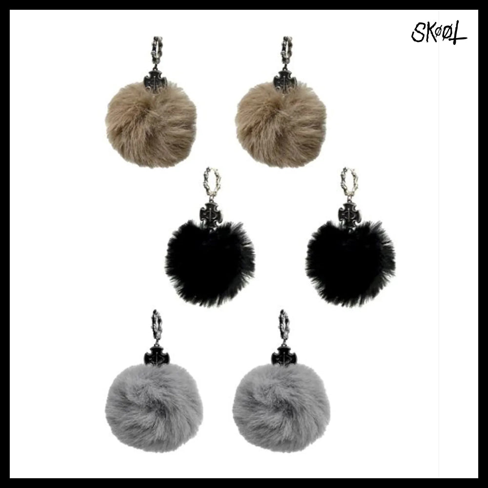 【SKOOT】Holy fur silver earring