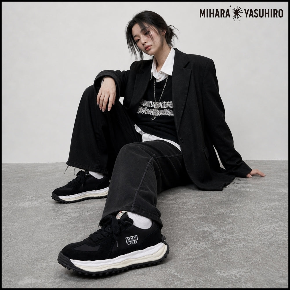 【MIHARA YASUHIRO】 OG Sole Mixed Material Low-top Sneakers