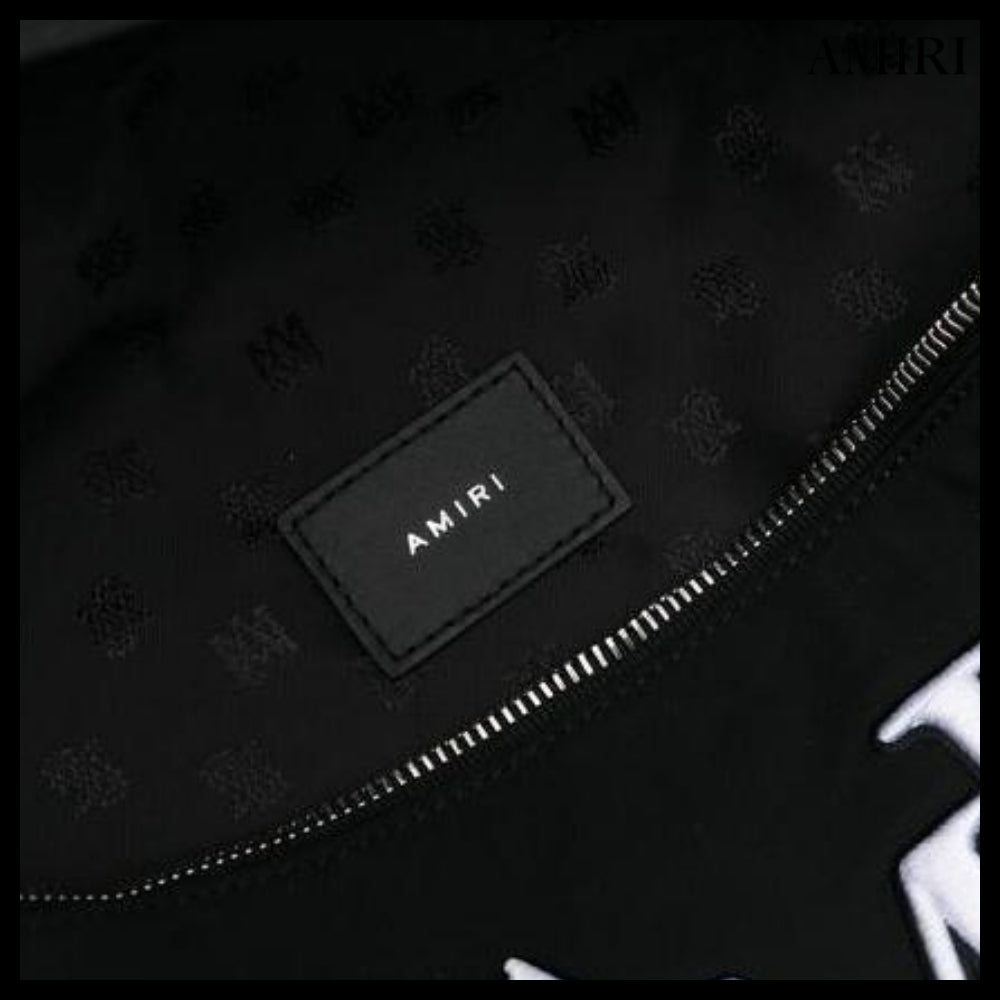 【AMIRI】ロゴプリント ウールナイロン ベルトバッグ