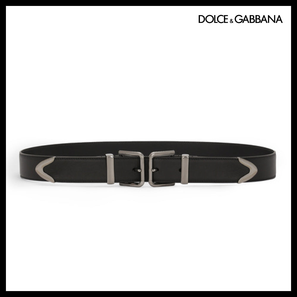 ★Dolce&Gabbanaアウトレット セール ★DOUBLE-BUCKLE BELT