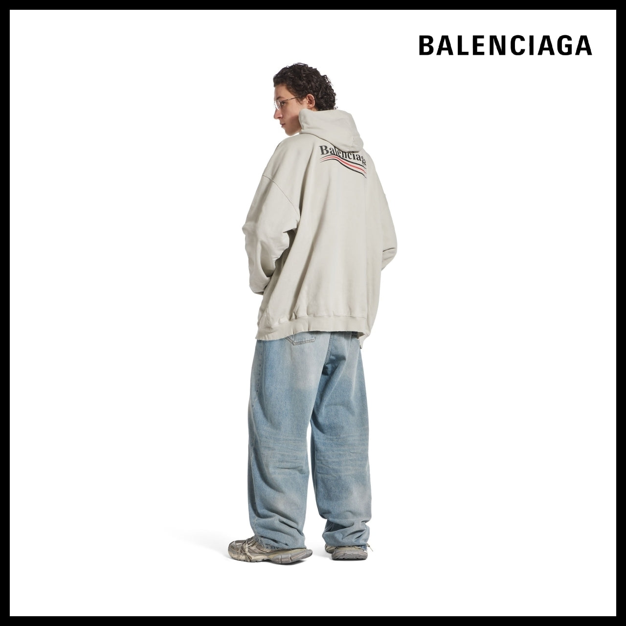 ★Balenciaga アウトレット セール ★Political Campaign Hoodie