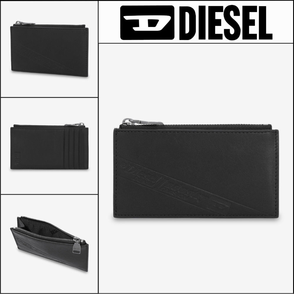 【DIESEL】Flag D III Card Holder Black